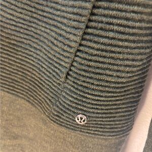 Lululemon Wool Green Ribbed Cardigan